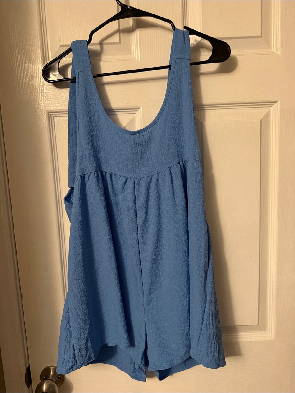 Blue Romper with Pockets